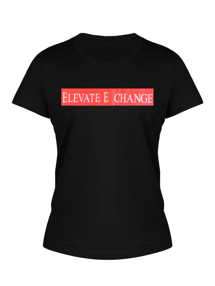 Women’s Elevate Exchange Classic Black & Red Tee